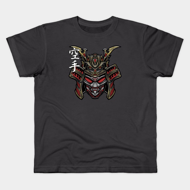 Shin Kuroi Kage The 2nd - Samurai Sazer XV Mecha Concept Art Gundam Kids T-Shirt by Celestial Crafts